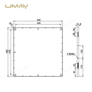 DR 17x17 Cassette-sized Flat Panel Detector UMY-XM-FP04-1