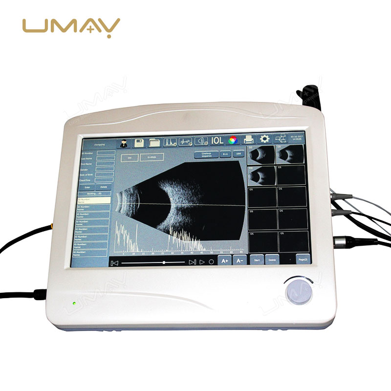 Ophthalmic Ultrasound A/B Scanner with Built-In Computer System and 12.1-Inch Touch Screen