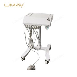 Portable Dental Unit with Oilless Air Compressor and Mobile Dental Chair Set-3