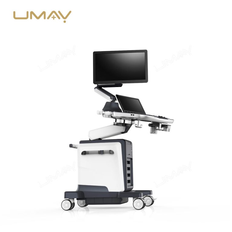 Trolley Color Doppler Ultrasound Machine with 21.5-Inch Medical LCD Monitor and Articulating Arm