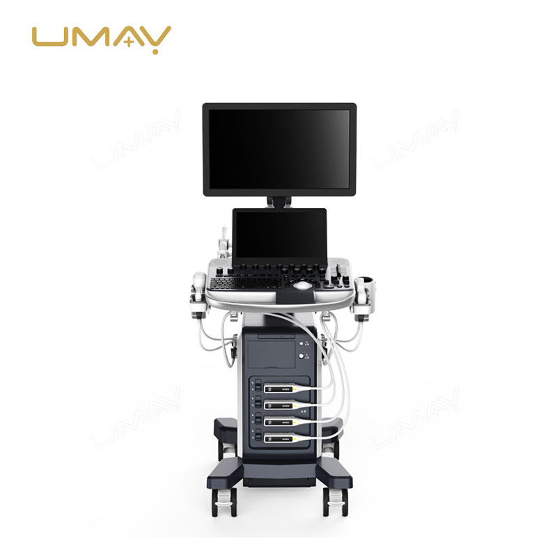 Trolley Color Doppler Ultrasound Machine with 21.5-Inch Medical LCD Monitor and Articulating Arm