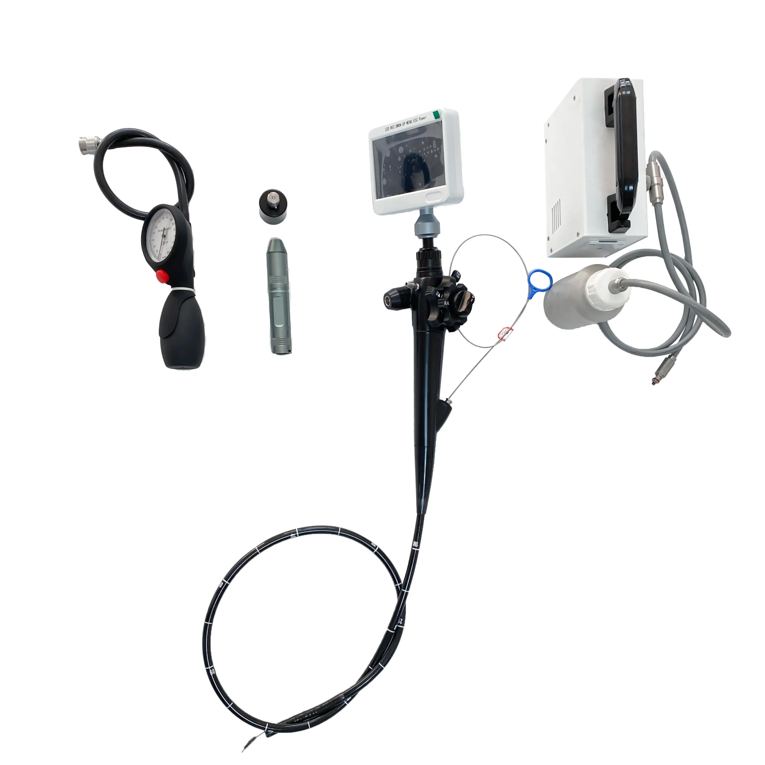 Portable Multifunctional Video Endoscope System for Gastroscopy and Colonoscopy